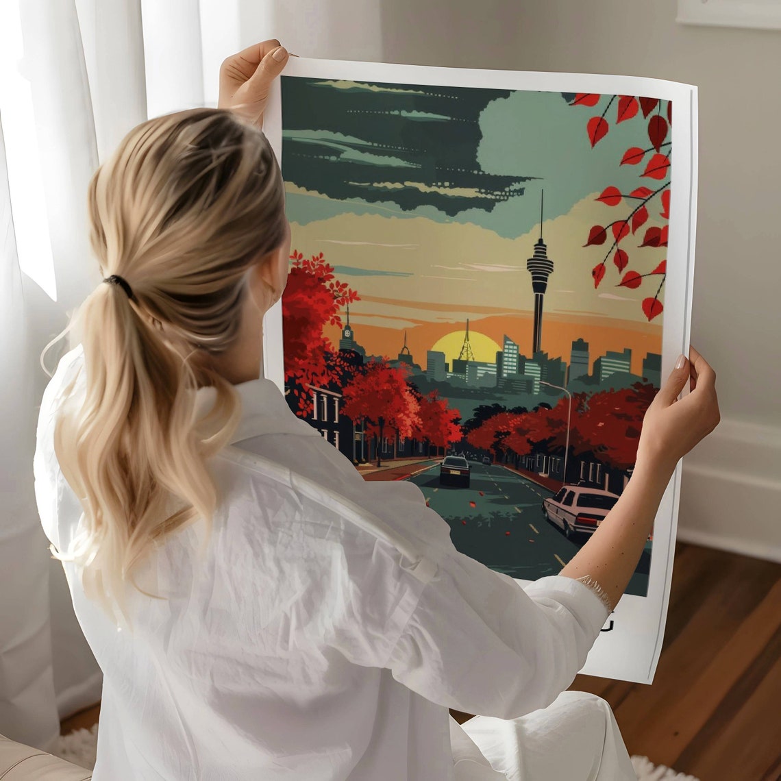 Johannesburg Travel Poster Wall Art South Africa Travel Print Johannesburg Johannesburg Memory - Image 2