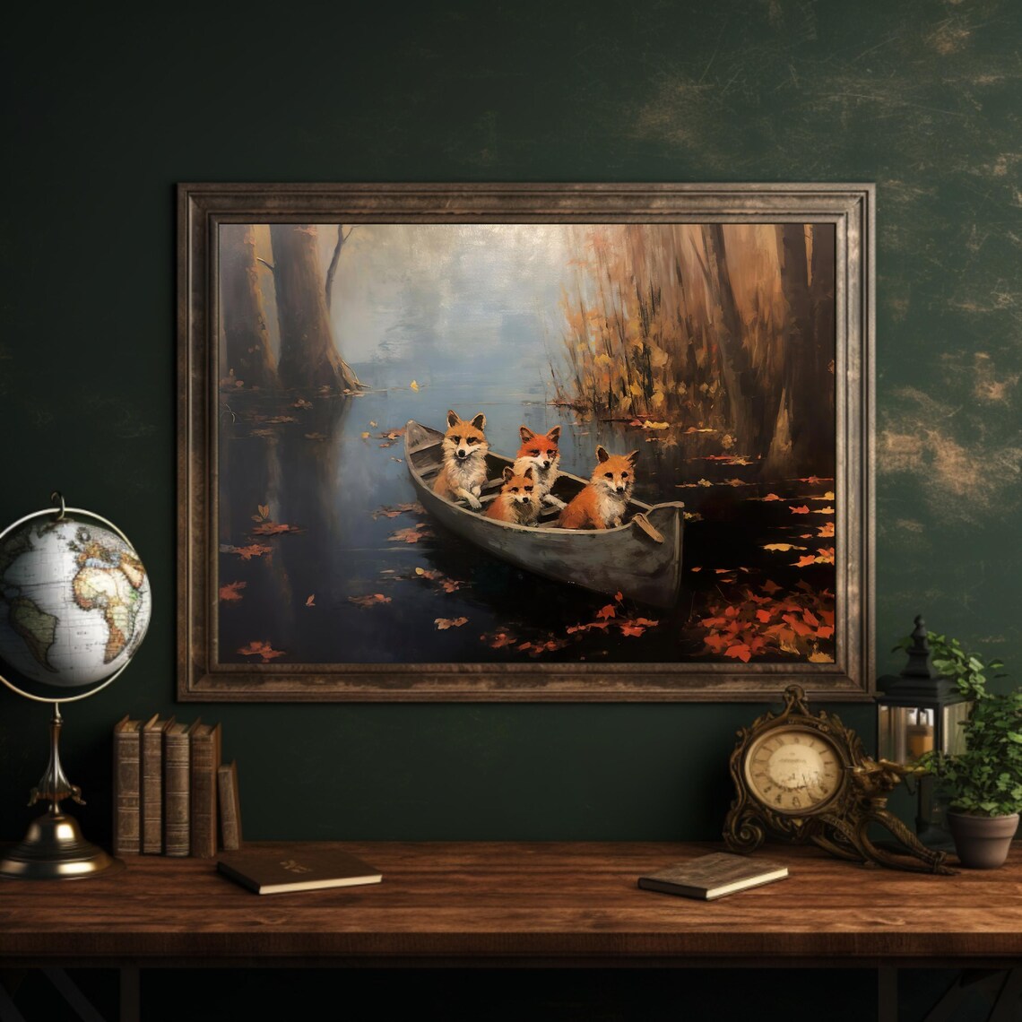 Vintage Fox Wall Art Print, Cottage Decor - Image 2