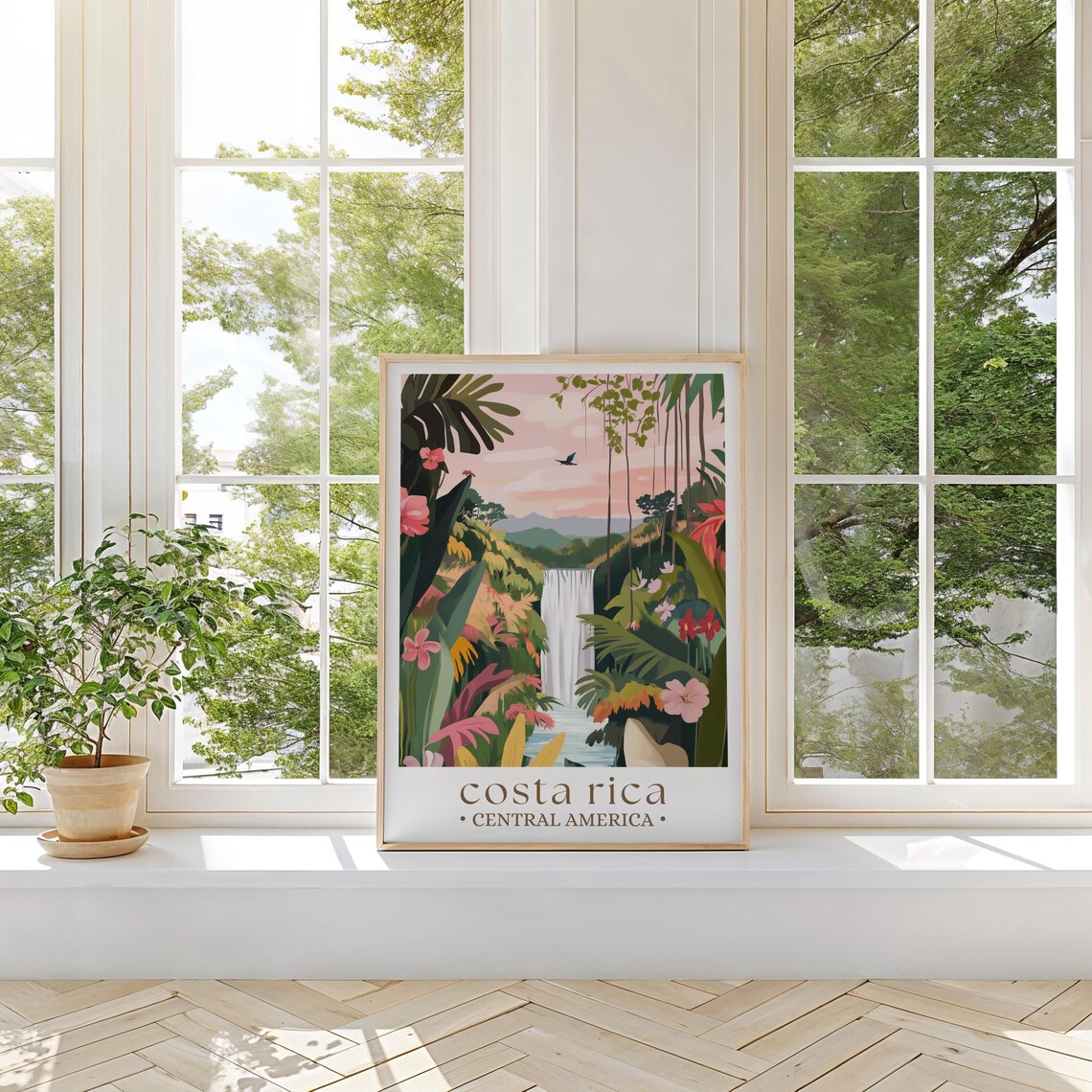 Costa Rica Travel Poster, Central America Art Print - Image 3