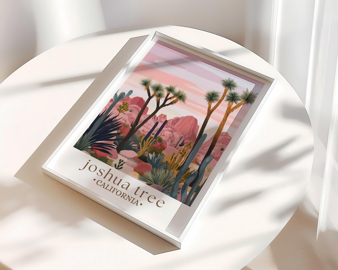 Joshua Tree California Desert Landscape Travel Poster - Image 3