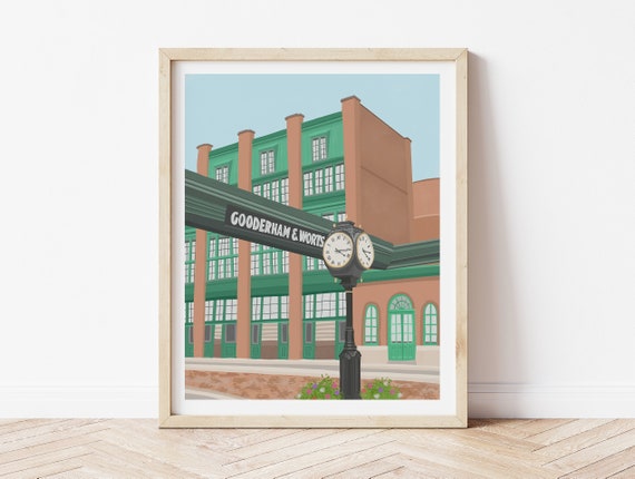 Toronto Distillery District, Old Toronto Travel Poster