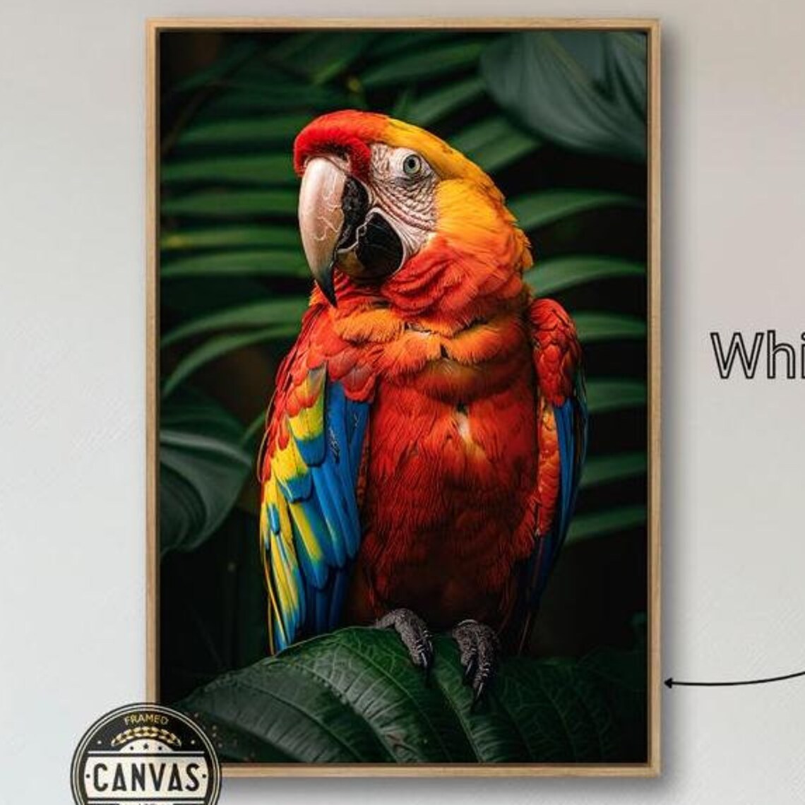 Scarlet Macaw Tropical Bird of Paradise Art Print