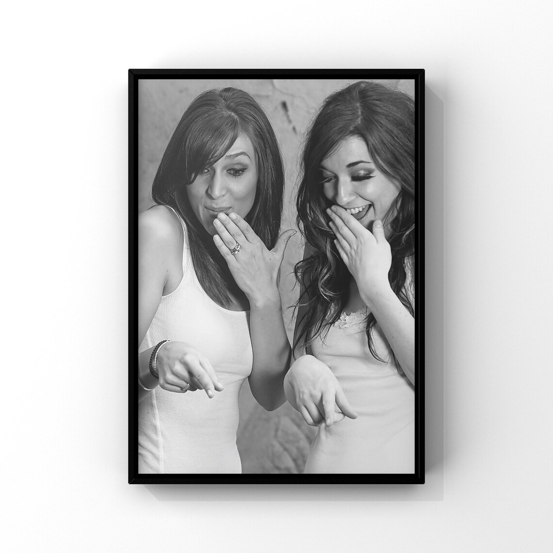 Funny Bathroom Party Girl Rules Black Art Print