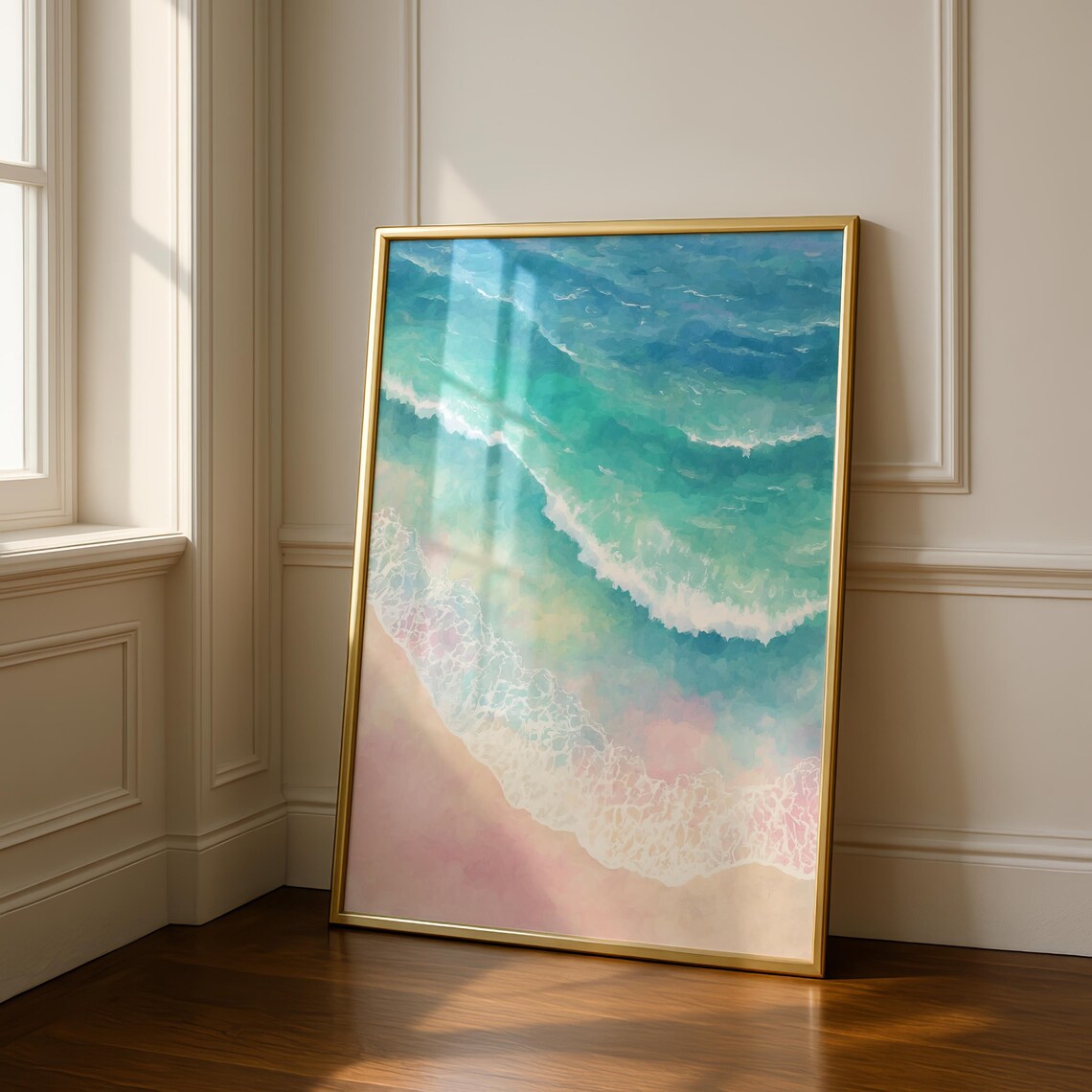 Ocean Wave Art Print, Coastal Beach Decor