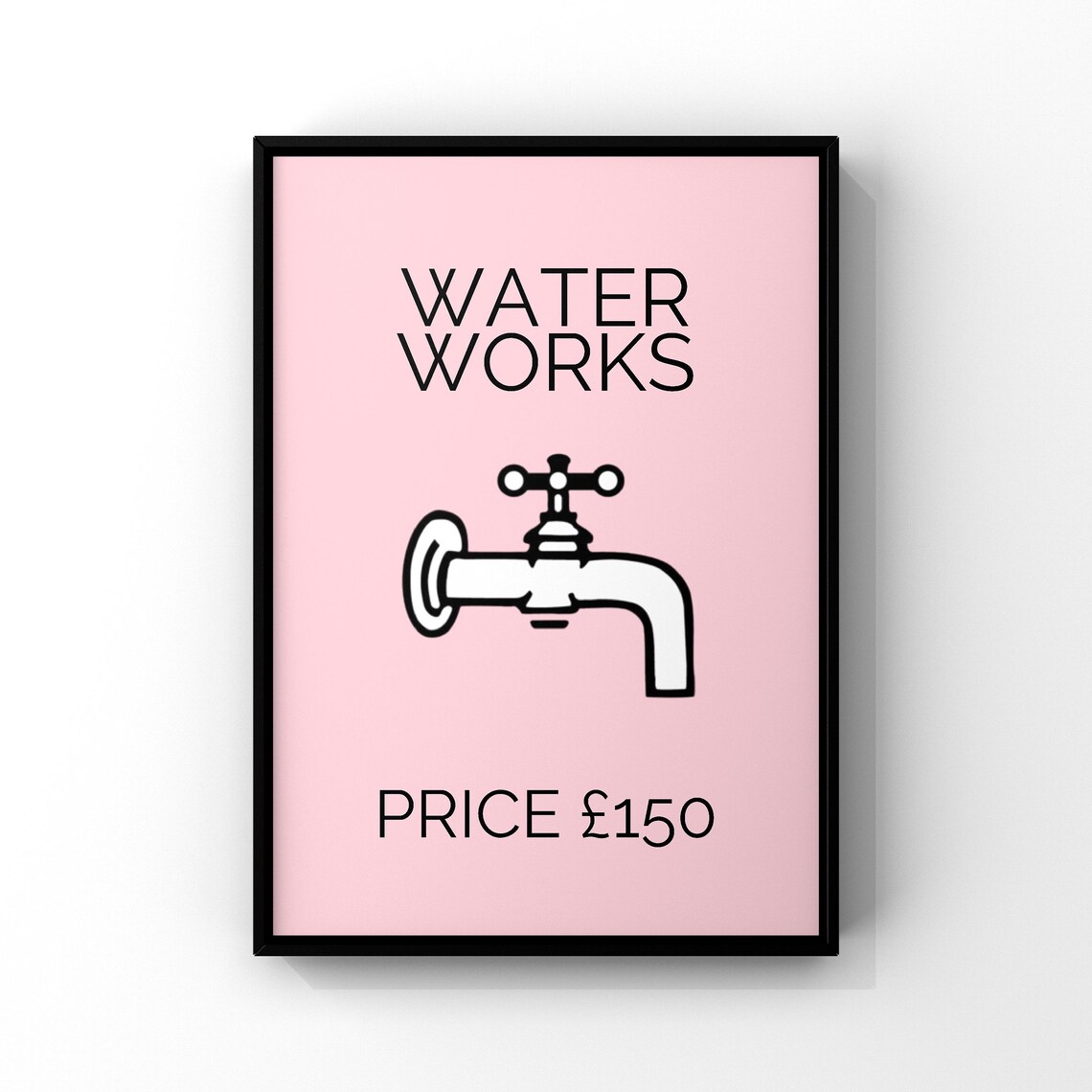 Waterworks Bathroom Funny Wall Art Print - Image 4