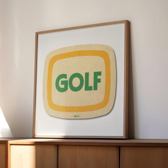 Vintage Golf Print Game Room Decor Golf Art Bar Decor Wall Art Golf Decor Office Wall Decor Golf Gift For Golfers Man Cave Decor Artwork