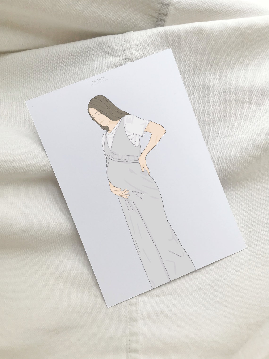 Personalized Mothers Day Present Custom Portrait Illustration Turn Your Photo Into Illustration Portrait Hand Drawn