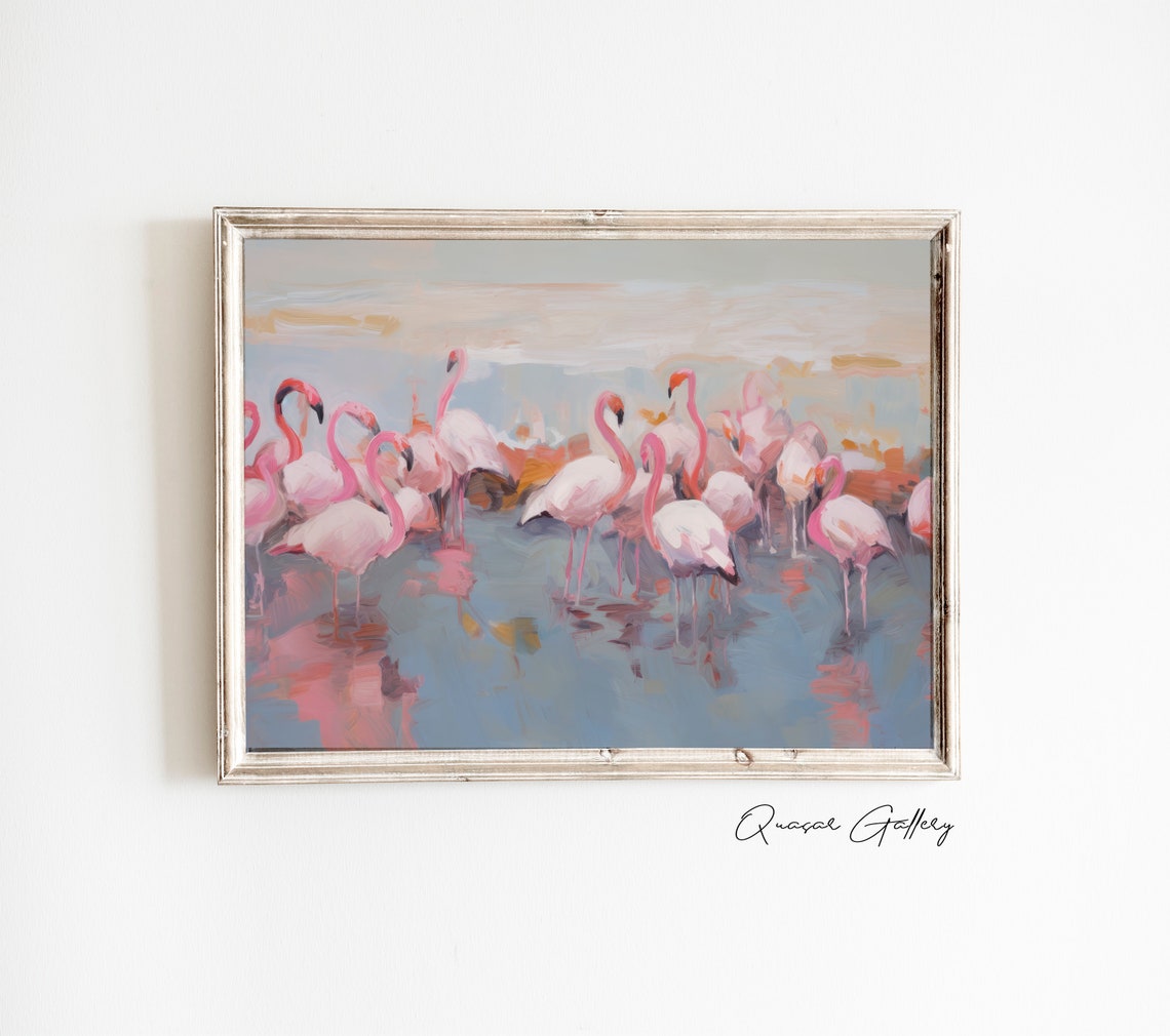 Flamingo Art Print, Tropical Nursery Decor - Image 2