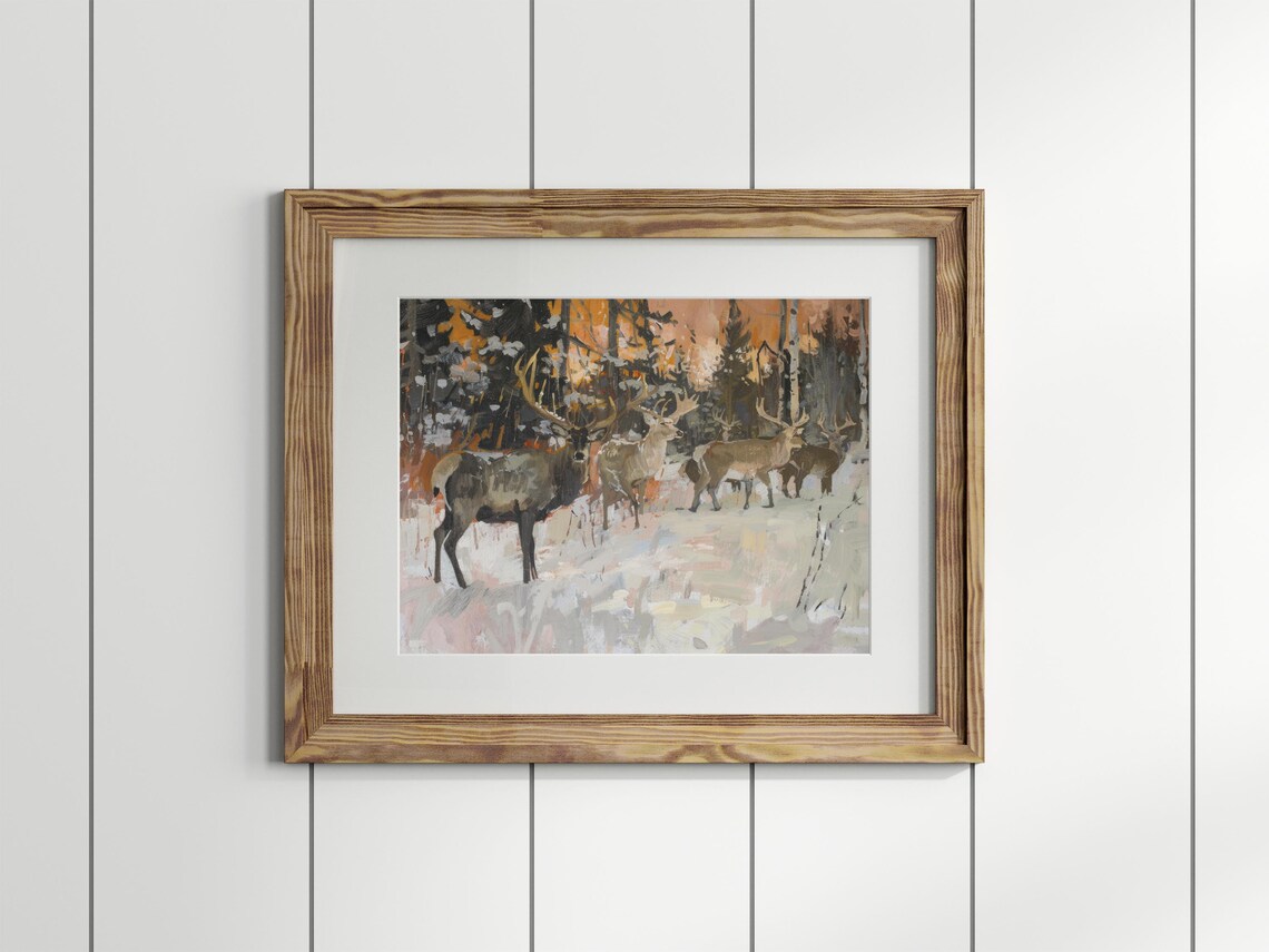 Christmas Cabin Decor, Winter Wonderland Print - Image 3