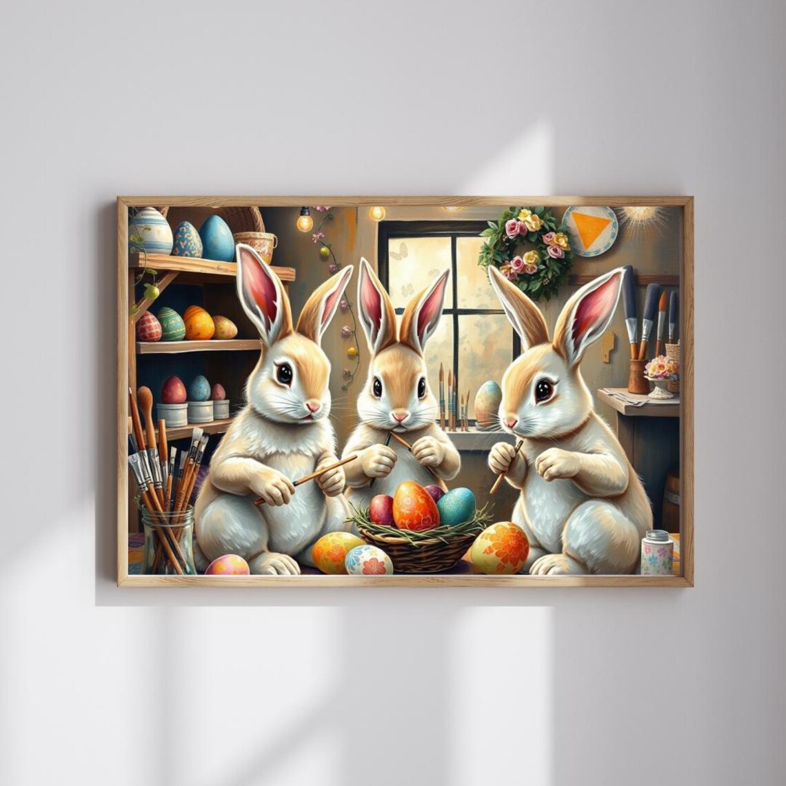 Easter Bunny Jigsaw Puzzle Whimsical Springtime Family Game