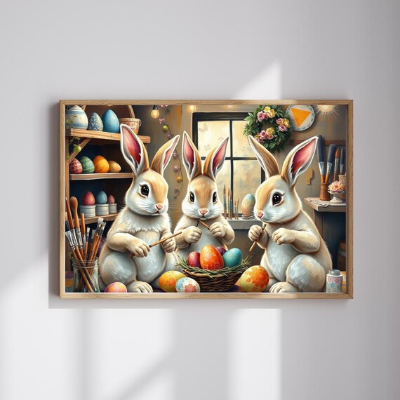 Easter Bunny Jigsaw Puzzle Whimsical Springtime Family Game