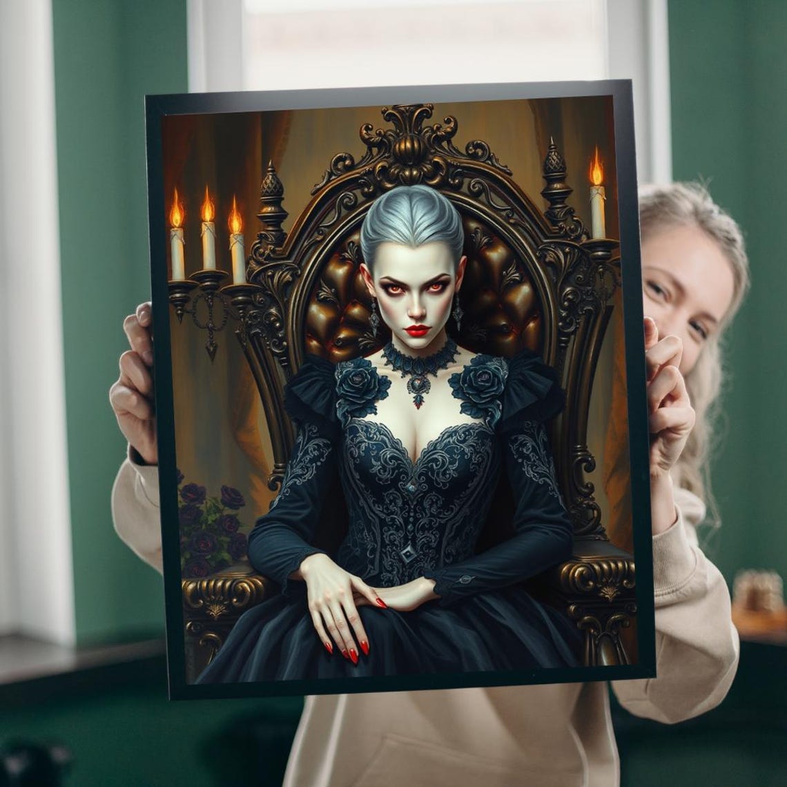 Gothic Vampire Art Puzzle Dark Fantasy Jigsaw Game
