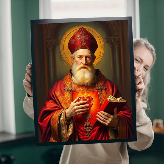 Saint Augustine Jigsaw Puzzle Religious Gift For Catholics