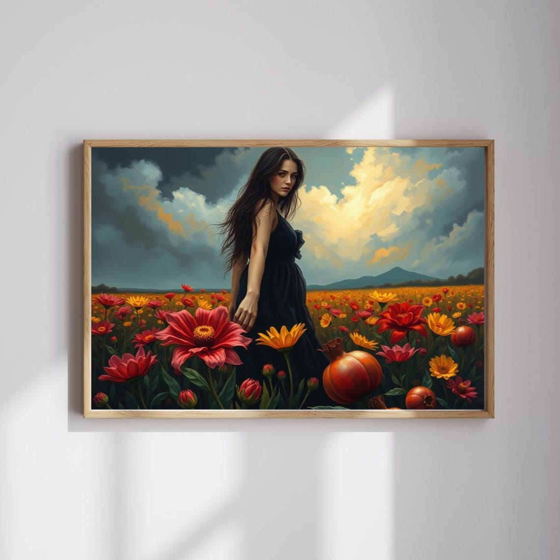 Gothic Floral Jigsaw Puzzle Dark Fantasy Art For Adults