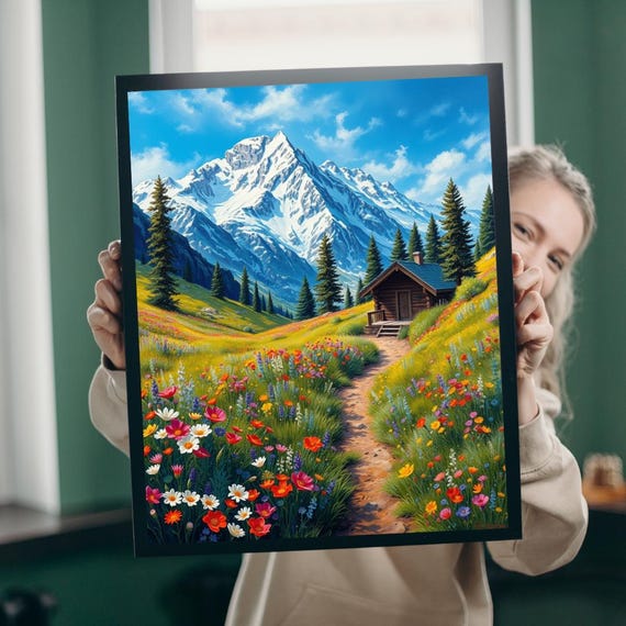 Mountain Landscape Jigsaw Puzzle Scenic Nature Family Game Night