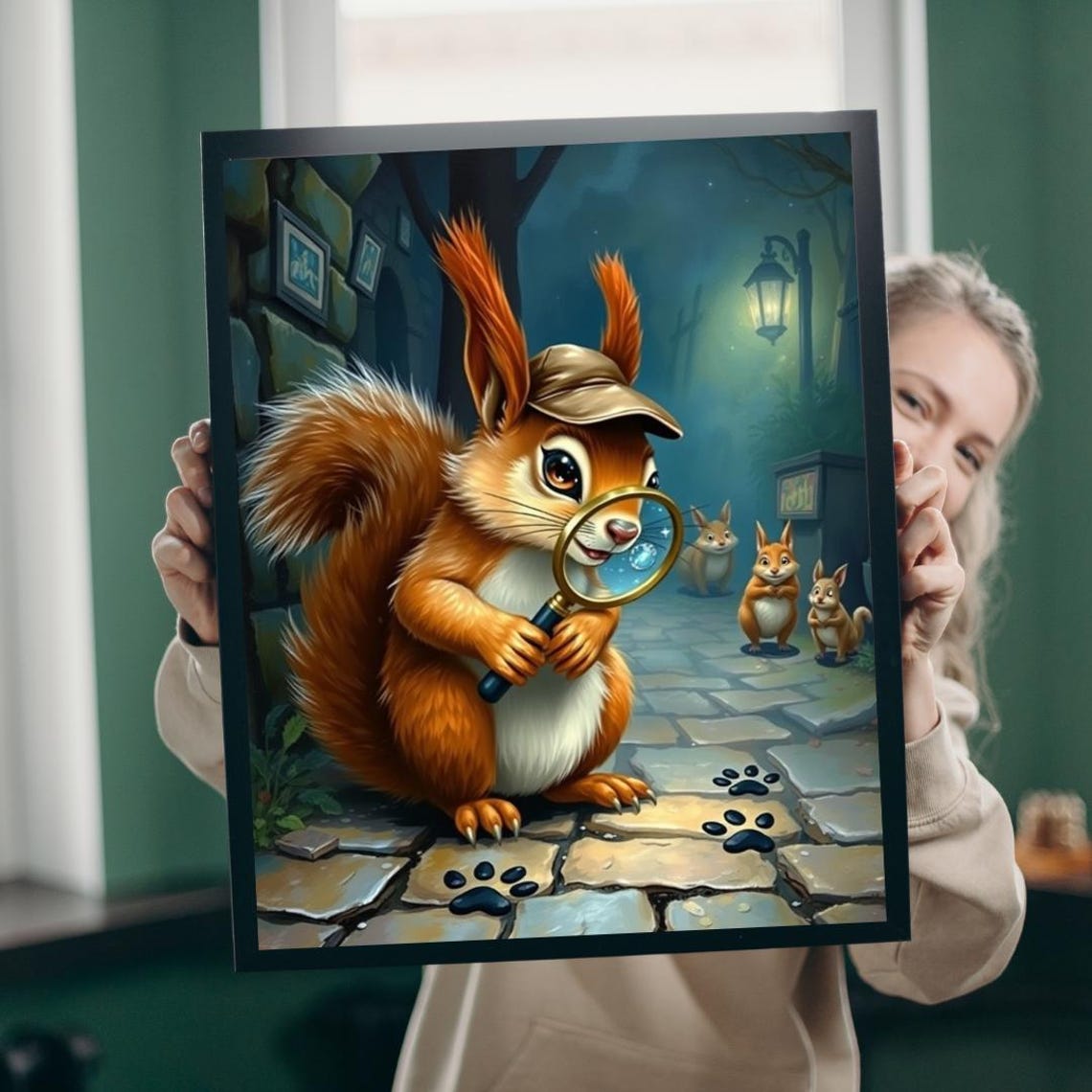 Whimsical Squirrel Jigsaw Puzzle Family Game Night Cozy Challenge