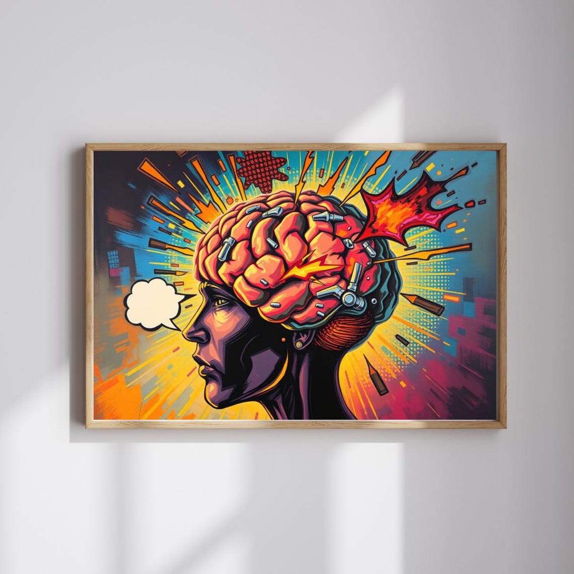 Brainstorming Pop Art Puzzle Creative Mindfulness Family Game