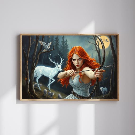 Artemis Goddess Jigsaw Puzzle Enchanting Forest Quest Family Game