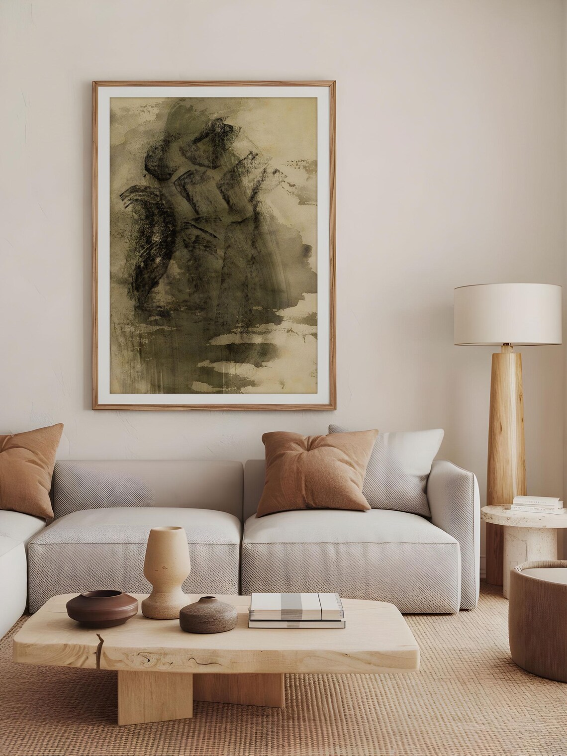 Wabi Sabi Abstract Art Print, Minimalist Zen Style - Image 2