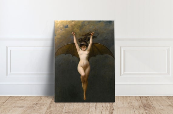 Albert Joseph Pnot Batwoman Giclee Canvas Wall Art Poster Print Reproduction Gothic