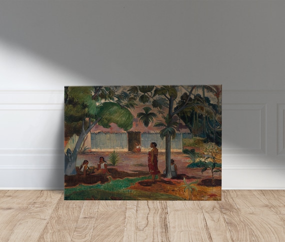 Paul Gauguin The Large Tree 1891 Tahiti Island Landscape Art Poster
