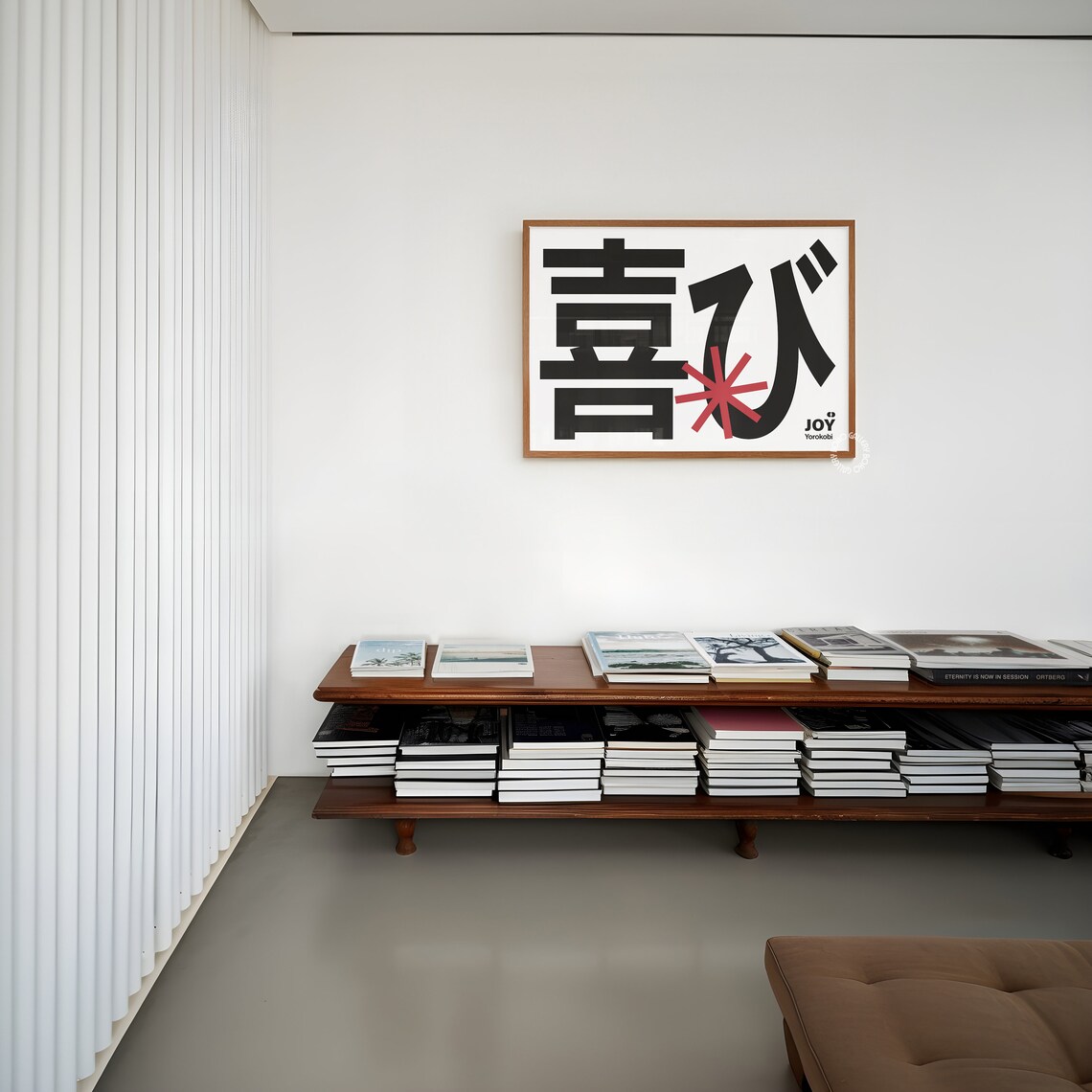 Joy Modern Typography Poster, Minimalist Gallery Wall - Image 3