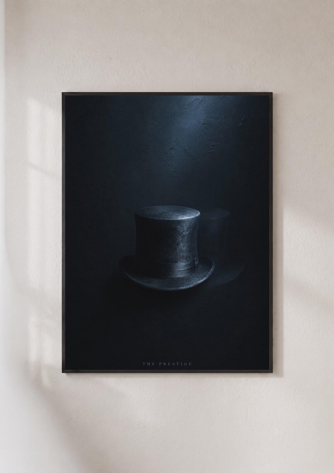 The Prestige Magician Top Hat Dark Minimalist Mystery Movie Poster