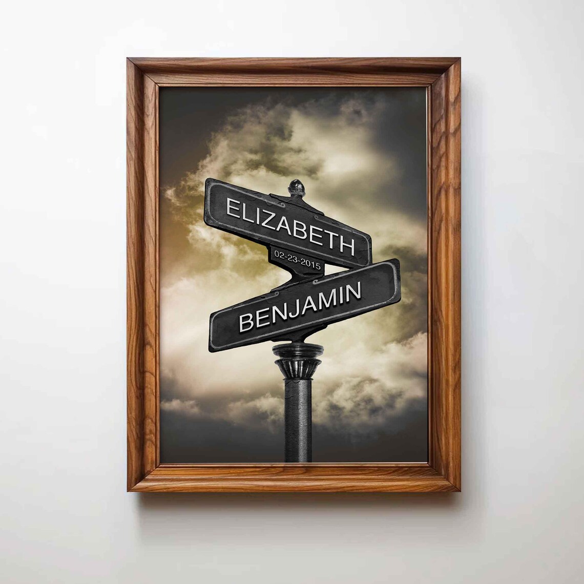 Personalized Street Sign Art, Custom Name Gift