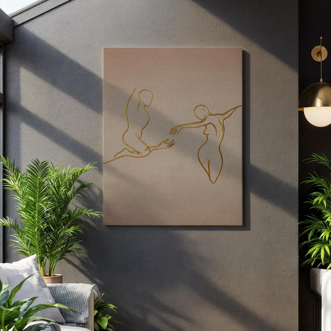 Minimalist Line Art Abstract Human Figure Art Print