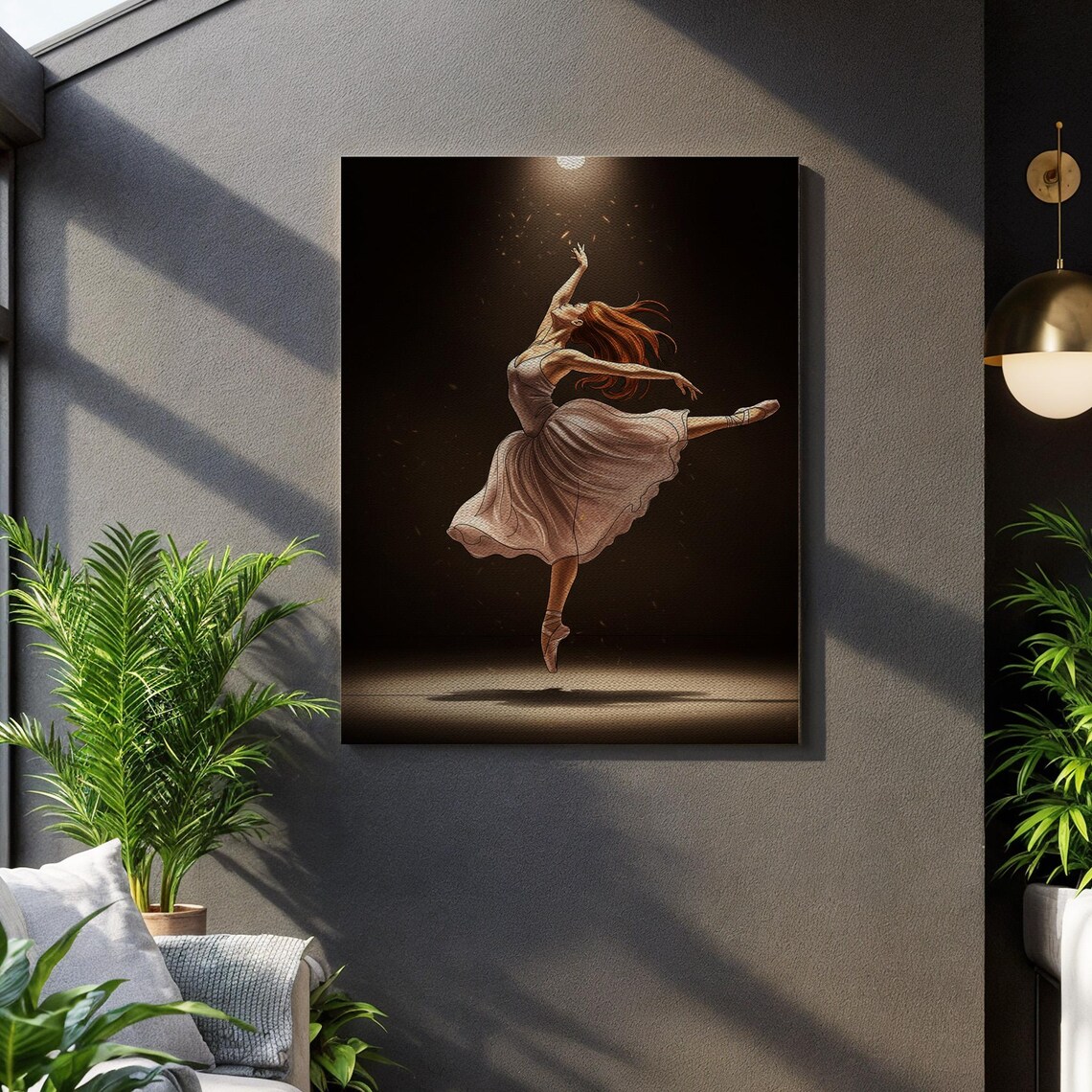 Ballerina Dance, Elegant Ballet Performance Art