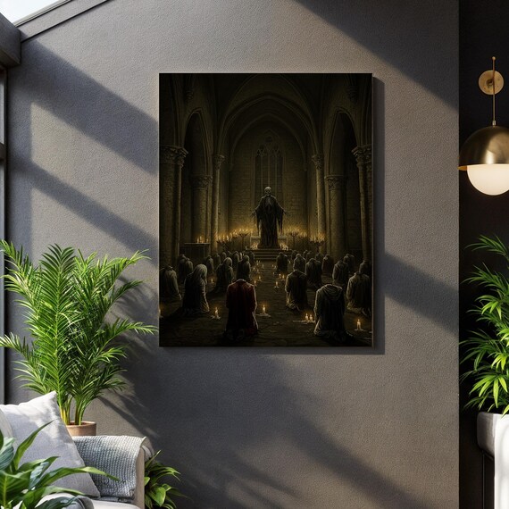 Cult Ritual Gothic, Dark Fantasy Wall Art Print