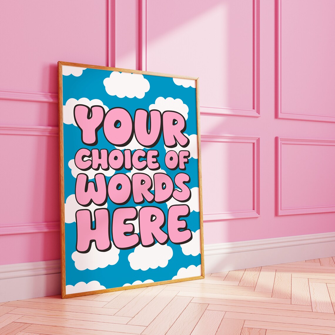 Custom Cloud Personalised Sky Poster Art Print