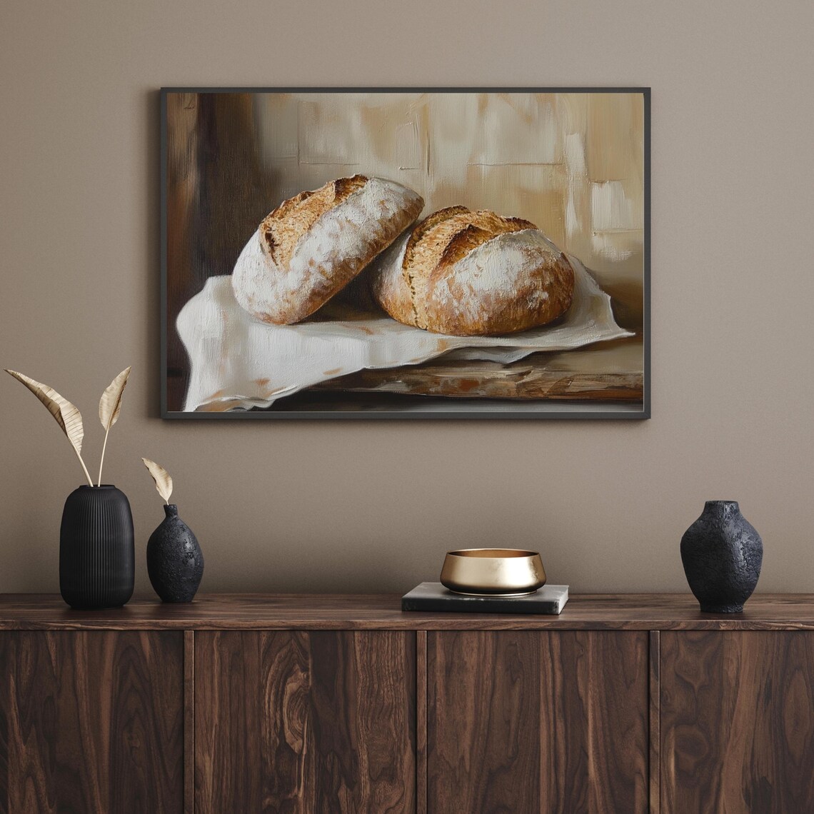 Sourdough Bread Oil Painting, Farmhouse Kitchen Decor - Image 6