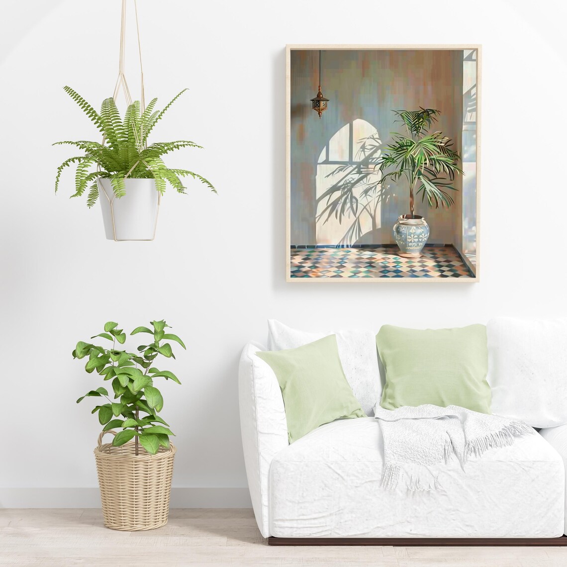 Moroccan Tiles Art, Marrakech Vintage Mediterranean - Image 2