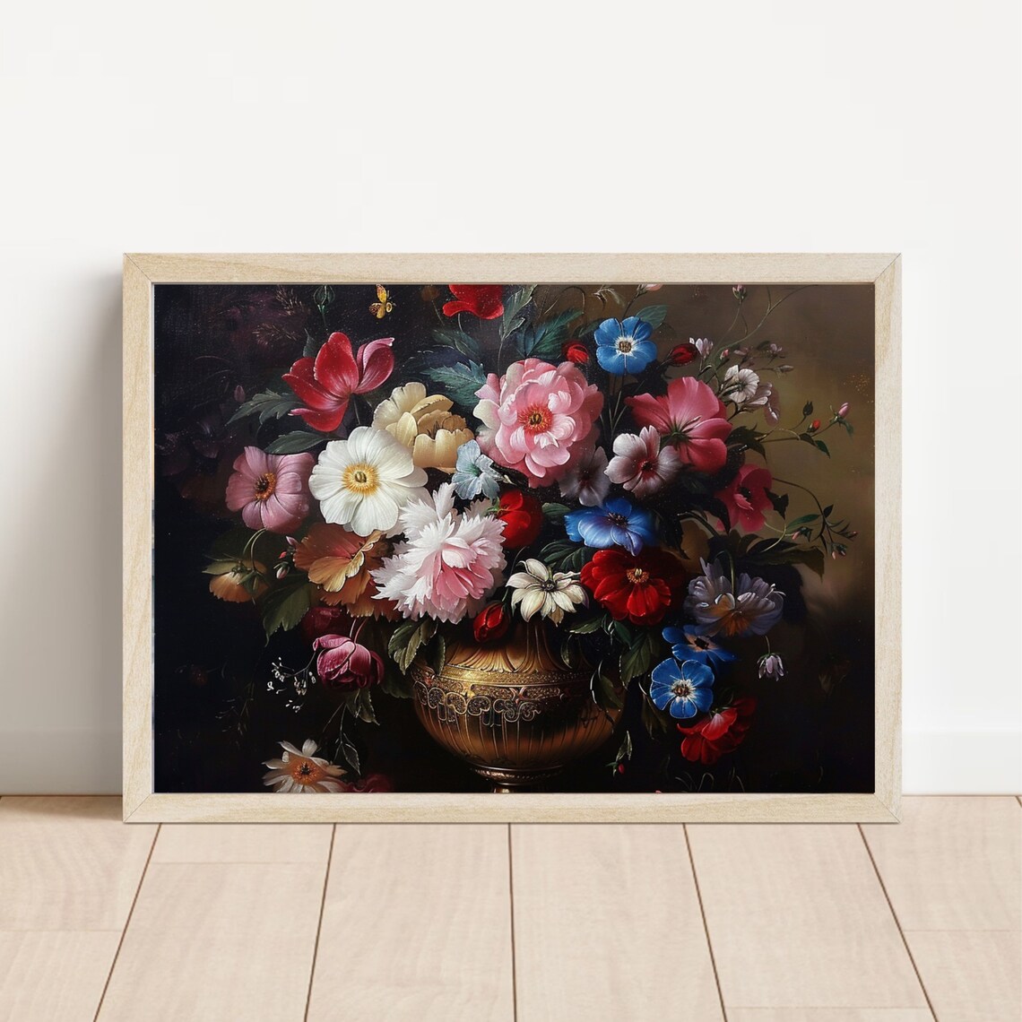 Dutch Masters Baroque Flower Bouquet Ornate Vase Painting Poster - Image 4