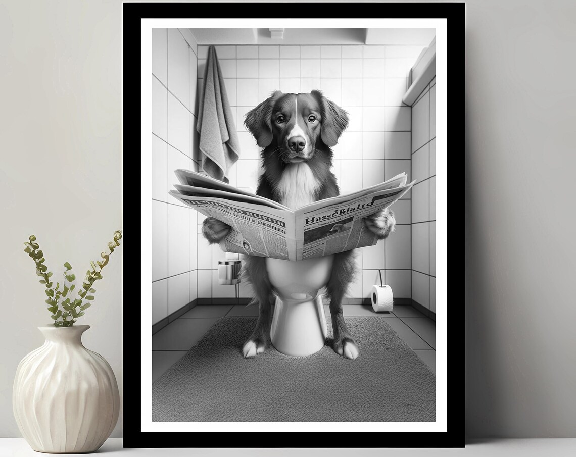 Nova Scotia Duck Tolling Retriever Bathroom Wall Art