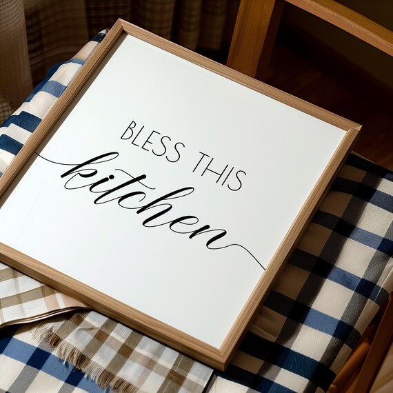 Bless This Kitchen Christian Kitchen Wall Art