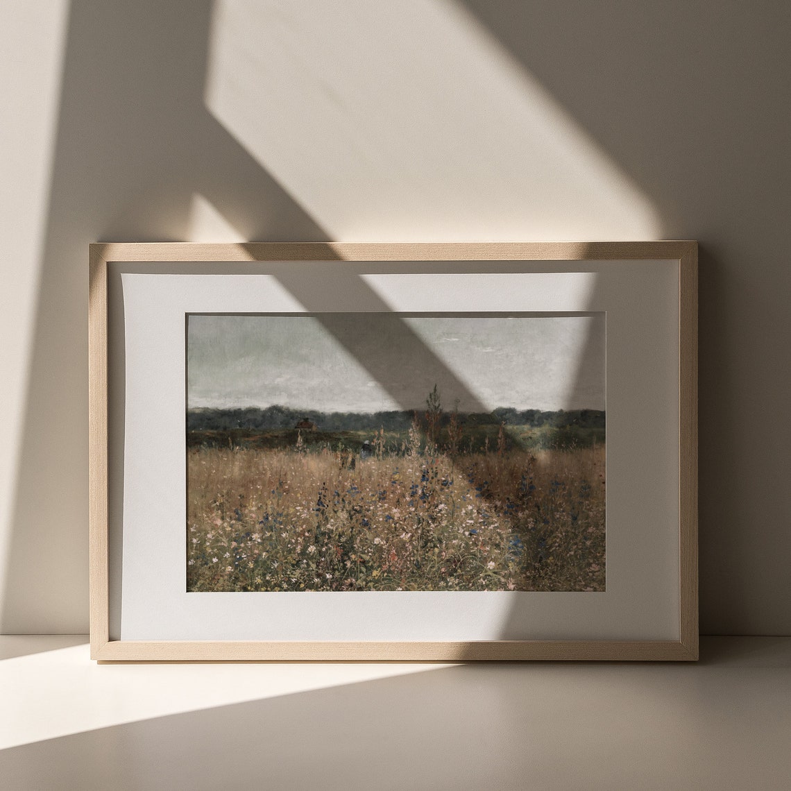 Vintage Wildflower Meadow Print Antique Floral Landscape Painting French Country Spring Dcor Farmhouse Flower Field - Image 6