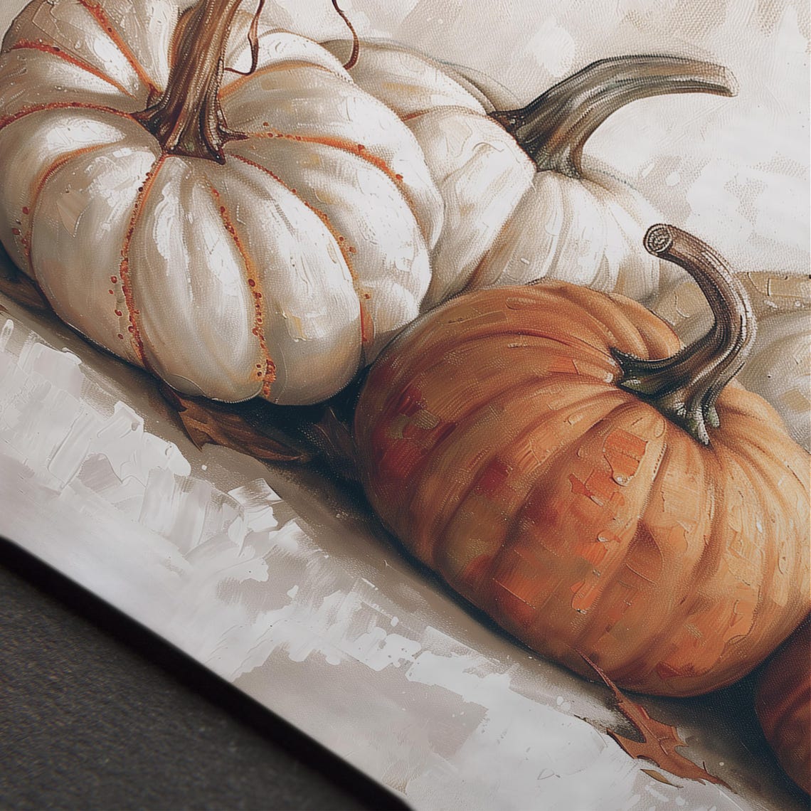 Vintage Halloween Pumpkin Print Rustic Fall Wall Art Moody Autumn Cottagecore Decor - Image 5