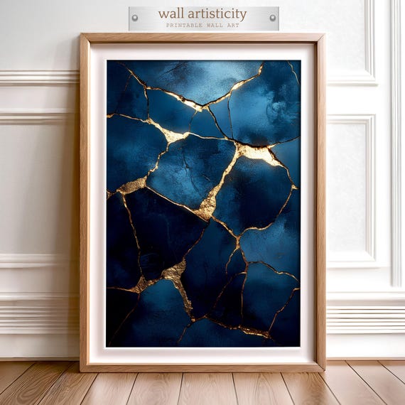 Kintsugi Art Print, Wabi-Sabi Inspired Wall Art