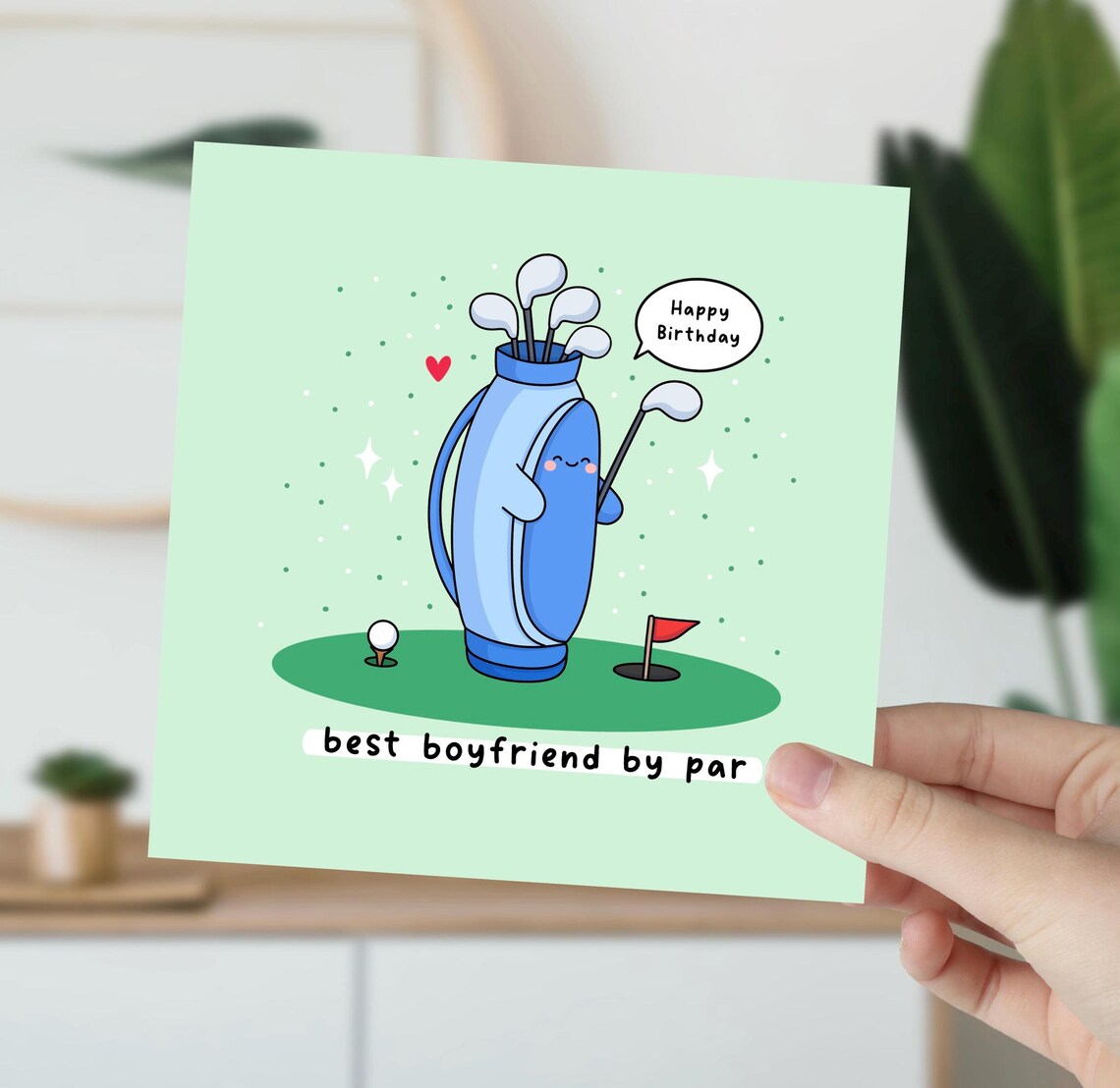 Funny Golf Card For Boyfriend Golf Themed Card Golf Pun Golf Obsessed Birthday Card For Him - Image 5