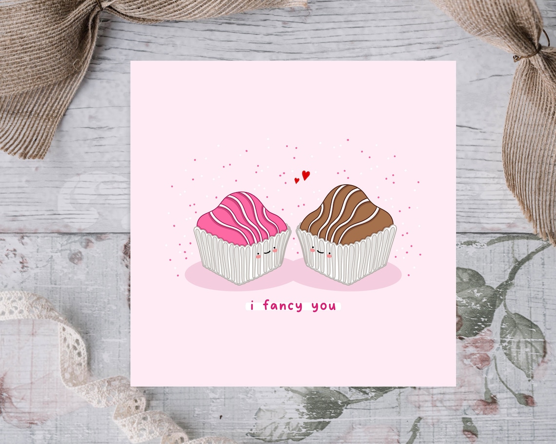 I Fancy You Kawaii Anniversary Cake Art Print - Image 2