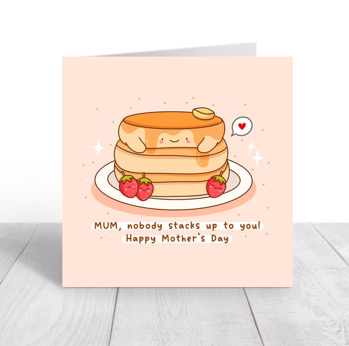 Mum Nobody Stacks Up To You Pancake Stack Mothers Day Poster - Image 3