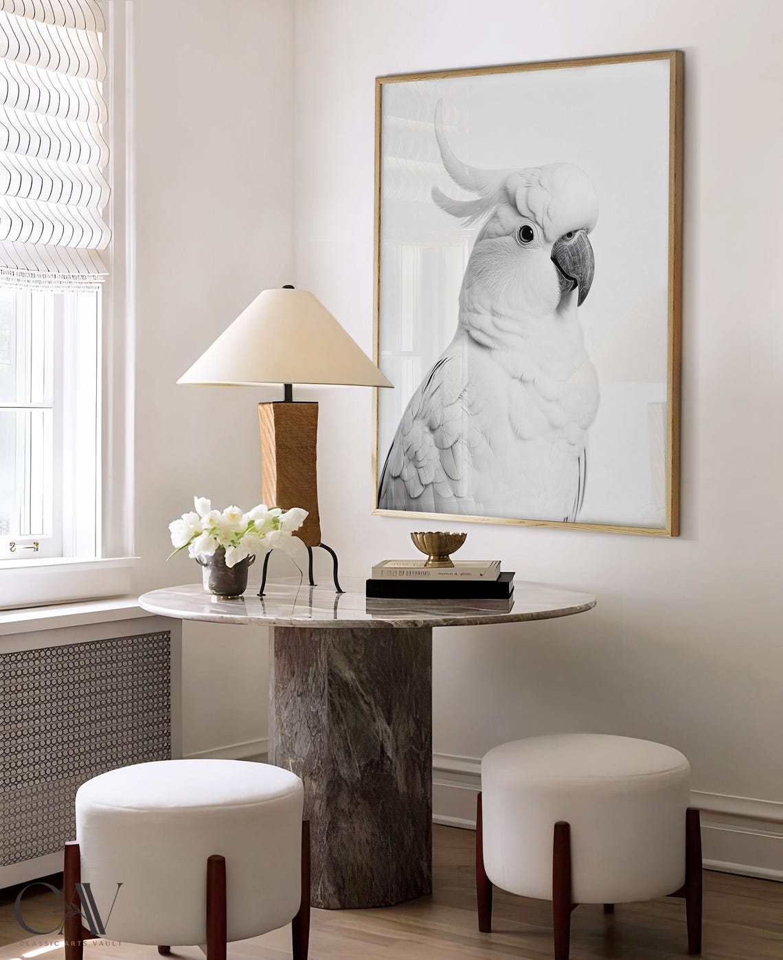 Cockatoo Bird Fashion Magazine Inspired Poster Animal Portrait Photography Print Funny Bathroom Decor Large Wall Art 2761 - Image 4