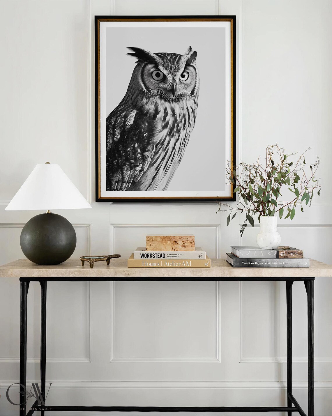 Owl Bird Fashion Magazine Inspired Poster Animal Portrait Photography Print Funny Bathroom Decor Large Wall Art 2792 - Image 3