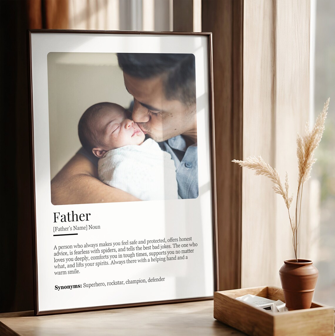 Dad Definition Picture Collage, Birthday Gift - Image 2