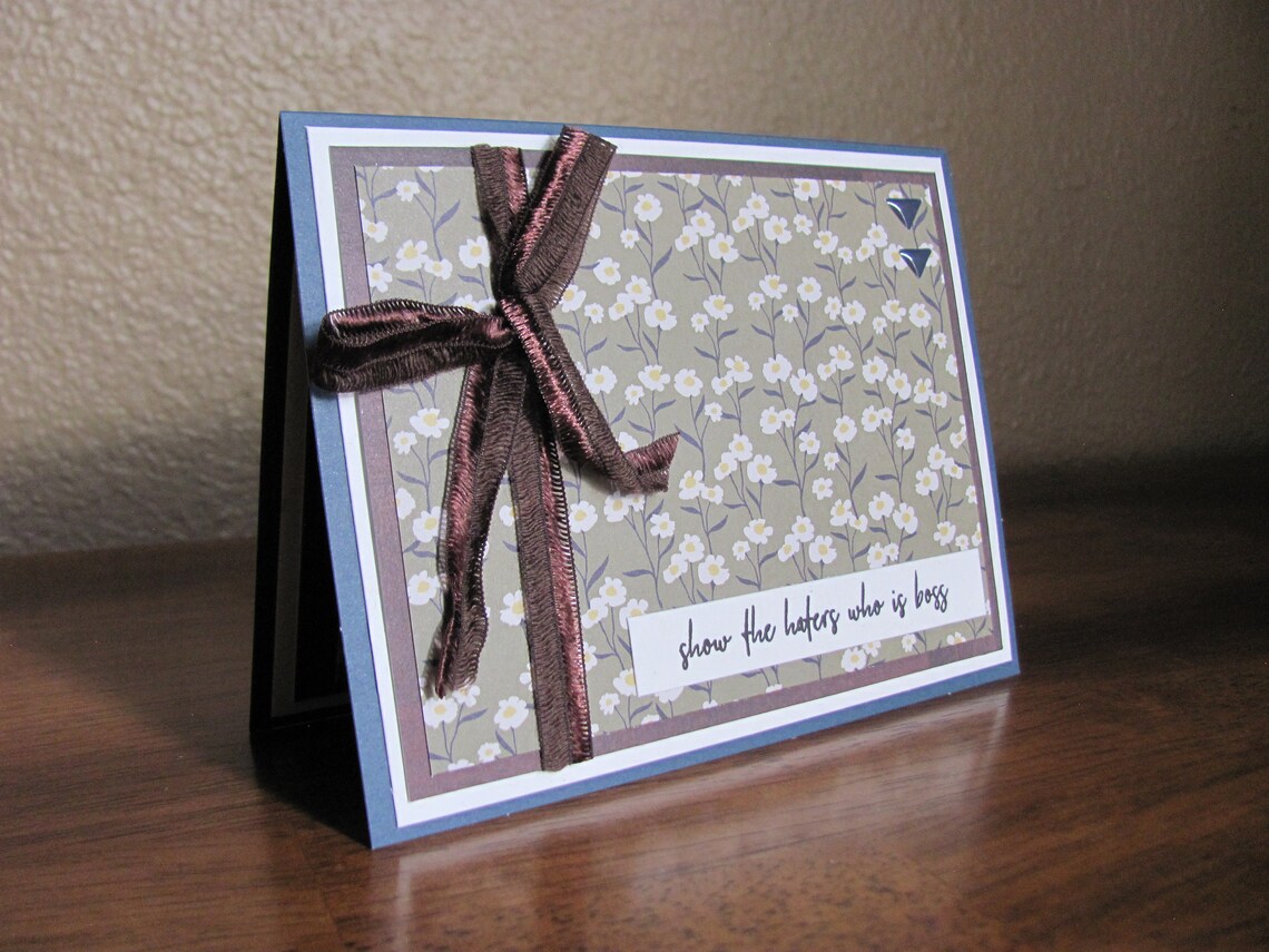 Show The Haters Who Is Boss Greeting Card - Image 2