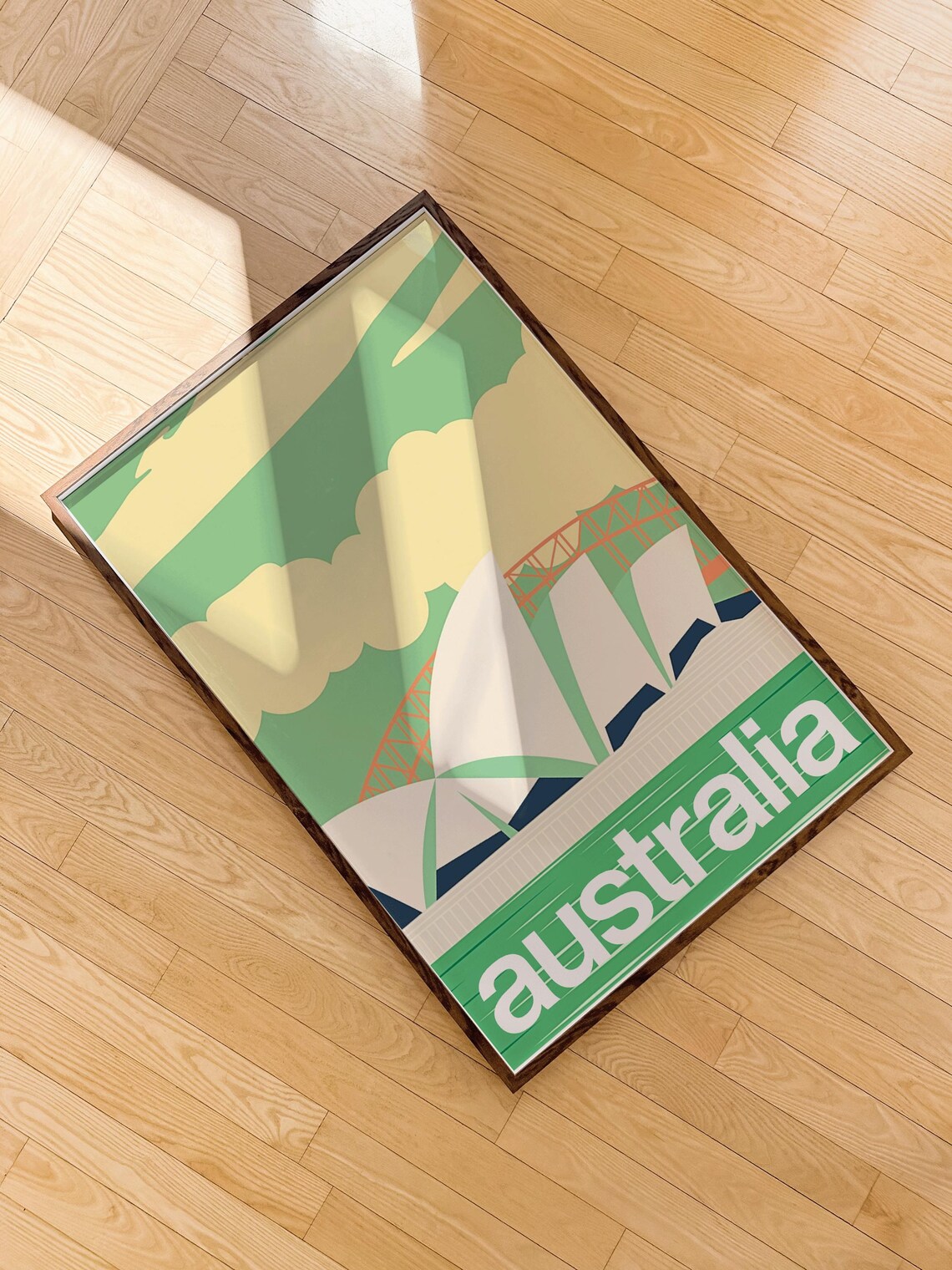 Australia Sydney Vintage Travel Poster, Retro - Image 4