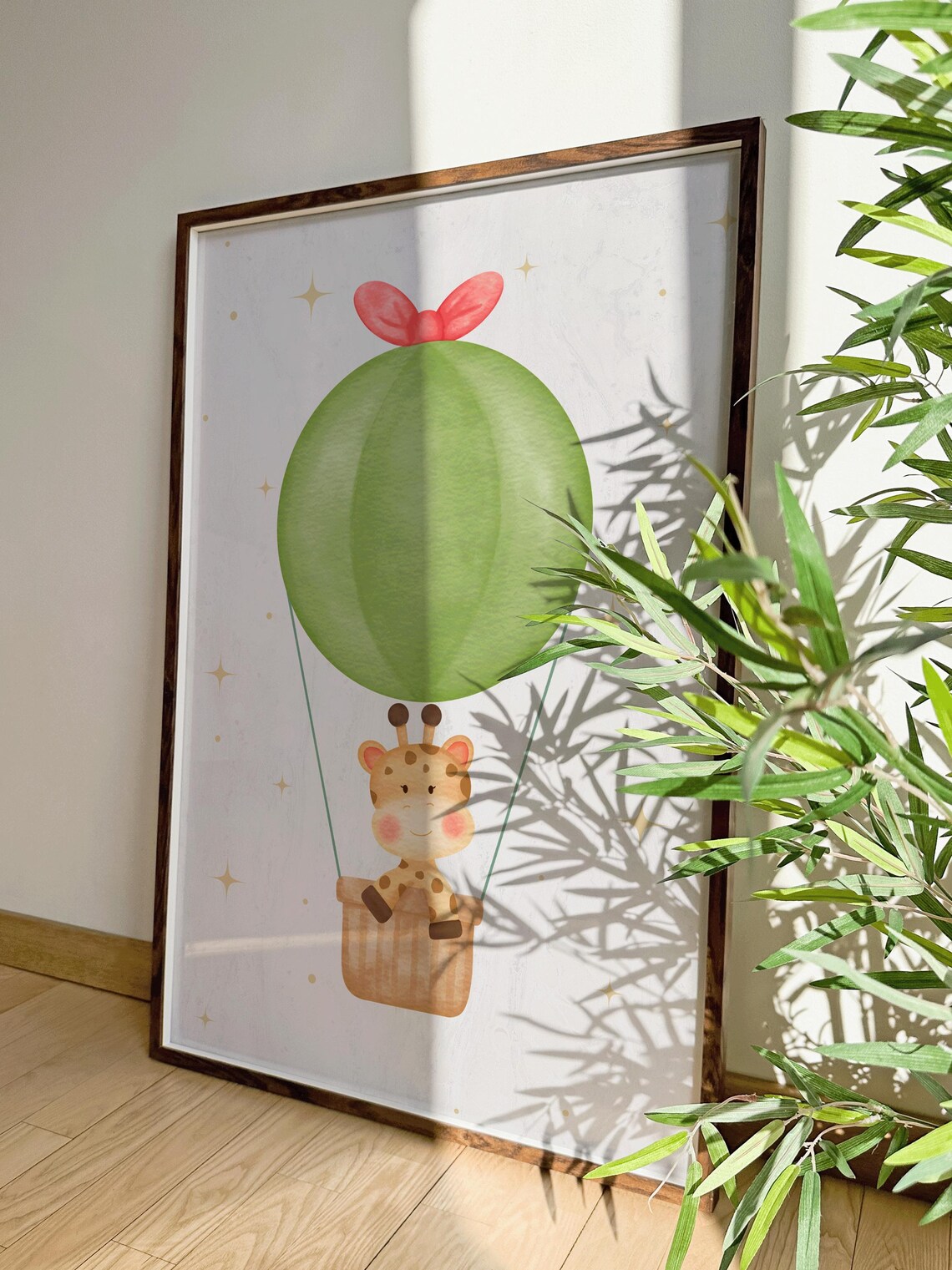 Hot Air Balloon With Animals, Nursery Decor - Image 2