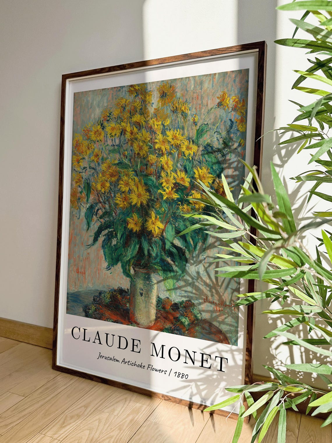 Claude Monet Jerusalem Artichoke Flowers, Classic Poster - Image 5